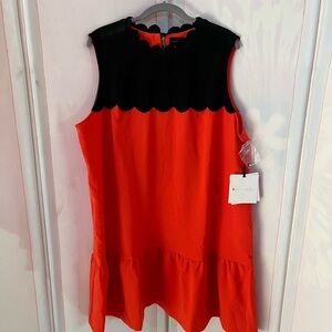 Victoria Beckham for Target Red and Black Dress